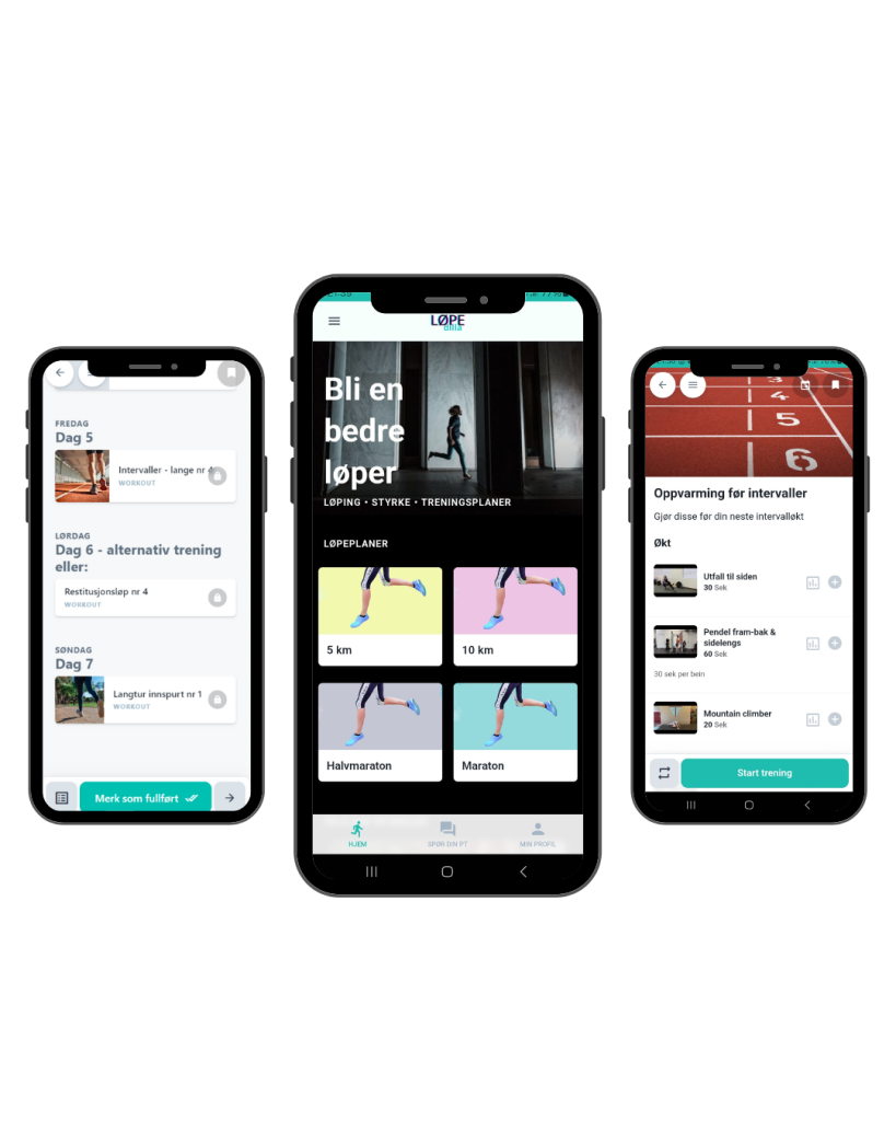 LØPEdilla tilbyr løpetrening og løpeprogram for alle nivåer.